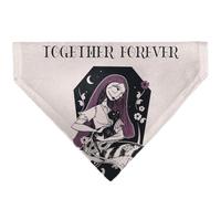 Disney Pet Bandana Slide On Slip Through | Sally and Black Cat Together Forever Pose Double Sided Polyester