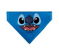 Disney Pet Bandana Stitch Smiling Face Character Close Up Blues Slip On Collar Bandana Only