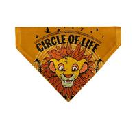 Disney Pet Bandana The Lion King Young Simba Circle of Life Pose Oranges Black Slip On Collar Bandana Only