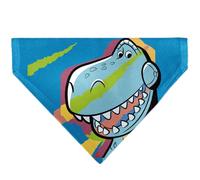Disney Pet Bandana Toy Story Rex Pop Art Pose Blue Multi Color Slip On Collar Bandana Only
