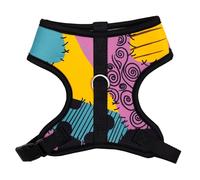 Disney Pet Harness, Dog Collar Plastic Buckle, Nightmare Before Christmas Sally Dress Patchwork