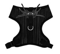 Disney Pet Harness Plastic Buckle, Nightmare Before Christmas Jack Skellington Suit Black White, Fits Dog with 16" Neck Size and 20-31" Chest Girth.