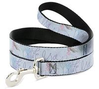 Disney Pet Leash, Dog Leash, Frozen Elsa Snowflake Pose with Trees and Script Blues, 6 Feet Long 1.5 Inch Wide