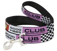 Disney Pet Leash, Dog Leash, Sensational Six Good Vibes Club Pose Blocks Multi Color, 4 Feet Long 0.5 Inch Wide