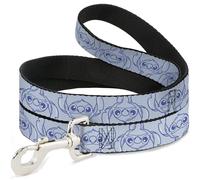 Disney Pet Leash, Dog Leash, Stitch Pose Flip Light Blue Blue, 6 Feet Long 1.0 Inch Wide