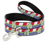 Dog Leash Toy Story Buzz Lightyear Space Ranger Stripe Red Green Purple 4' Long 1.5" Wide