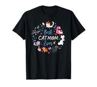 Disney Pet Parent Mother’s Day Disney Cats Best Cat Mom Ever T-Shirt
