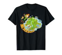 Disney Peter Pan and Tinker Bell Never Land Map T-Shirt