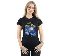 Disney Peter Pan Come With Me Homage Cotton T-Shirt In Black Black S