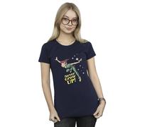 Disney Peter Pan Never Grow Up Cotton T-Shirt In Navy Navy S