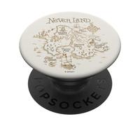 Disney Peter Pan Never Land Map And Compass PopSockets Swappable PopGrip