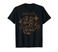 Disney Peter Pan Never Land Map And Compass T-Shirt