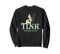 Disney Peter Pan Tinker Bell Being Perfect Isn’t Easy Sweatshirt, Adult Unisex, Black, Large