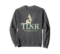 Disney Peter Pan Tinker Bell Being Perfect Isn’t Easy Sweatshirt, Adult Unisex, Dark Heather Grey, X-Large