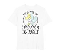Disney Peter Pan Tinker Bell Faith Trust And Pixie Dust T-Shirt, Men's Big and Tall, White, 3X Tall