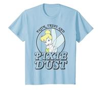 Disney Peter Pan Tinker Bell Faith Trust And Pixie Dust T-Shirt, Youth, Baby Blue, 2T