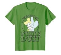 Disney Peter Pan Tinker Bell Faith Trust And Pixie Dust T-Shirt, Youth, Grass Green, X-Small