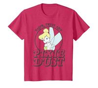 Disney Peter Pan Tinker Bell Faith Trust And Pixie Dust T-Shirt, Youth, Red Heather, 2T