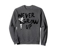 Disney Peter Pan Tinker Bell Never Grow Up Graffiti Sweatshirt