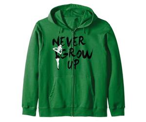 Disney Peter Pan Tinker Bell Never Grow Up Graffiti Zip Hoodie