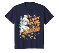 Disney Peter Pan Tinkerbell Halloween Sparkle Tee T-Shirt, Youth, Navy Blue, 4T