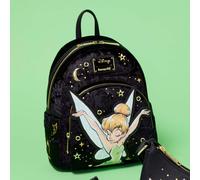 Disney Peter Pan Tinkerbell Pixie Dust Velvet Loungefly Mini Backpack