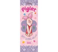 2026 CALENDAR DISNEY PIGLET MONTH TO VIEW SLIM WALL CALENDAR OFFICIAL PRODUCT
