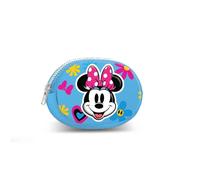 Disney Minnie Mouse Floral Blue-Pill Coin Purse, Blue, 12 x 8.5 cm
