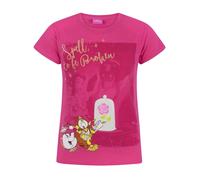 Disney Pink Beauty and the Beast Short Sleeved T-Shirt Girls