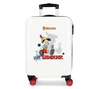 Disney Pinocchio Cabin Suitcase Multicolor 38x55x20cm Rigid ABS Combination Lock Side 34L 2kg 4 Double Wheels