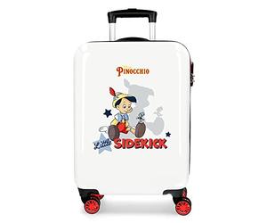 Disney Pinocchio Cabin Suitcase Multicolor 38x55x20cm Rigid ABS Combination Lock Side 34L 2kg 4 Double Wheels