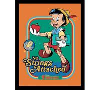 Disney Pinocchio Framed Poster Disney Multicolor