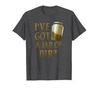 Disney Pirates of the Caribbean I've Got A Jar Of Dirt T-Shirt, Men, Dark Heather Grey, Medium