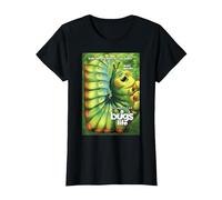 Disney Pixar A Bug's Life Heimlich Grass Guzzler Poster T-Shirt, Women, Black, Medium