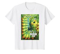 Disney Pixar A Bug's Life Heimlich Grass Guzzler Poster T-Shirt, Youth, White, 2T
