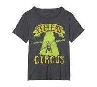 Disney Pixar A Bugs Life P. T. Flea Circus Logo T-Shirt, Women's Plus, Dark Heather Grey, 6X