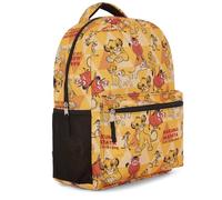 Disney Pixar All-Over Print Backpacs - Incredibles, Lion King, Monsters Inc, Toy Story - Durable Backpack for All Ages, Yellow, Classic