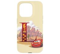Disney & Pixar Alphabet Monogram Letter L Lightning McQueen Case for iPhone 15 Pro