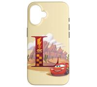 Disney & Pixar Alphabet Monogram Letter L Lightning McQueen Case for iPhone 16
