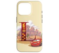 Disney & Pixar Alphabet Monogram Letter L Lightning McQueen Case for iPhone 16 Pro