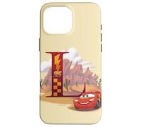 Disney & Pixar Alphabet Monogram Letter L Lightning McQueen Case for iPhone 16 Pro Max