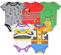 Disney Pixar Baby Boy Girl 5 Pack Bodysuits Nemo Buzz Incredibles Monsters Inc.