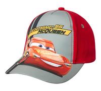 Disney Pixar Boys Cars Lightning McQueen Hat - Piston Cup Baseball Cap (Toddler/Boy), Size 4-7 Years, McQueen Red/Grey