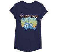 Disney Pixar Bug's Life Tough To Be A Bug T-Shirt, Girls, Navy Blue, Medium