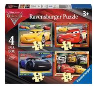 Disney Pixar Cars 3, 4 in a Box Board Game - Brand New