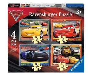 Disney Pixar Cars 3, 4 in a Box Board Game - Brand New