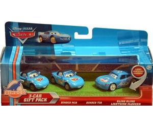Disney Pixar Cars - 3-Pack - Dinoco Mia & Dinoco Tia & Bling Bling Lightning McQueen