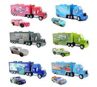 Disney Pixar Cars 3 Toy Francesco Lightning Mcqueen Mack Truck Car Rescue Collection Alloy car model original 1 2 children gift 14