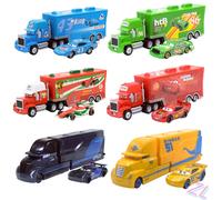 Disney Pixar Cars 3 Toys Car 1:55 Lightning Mcqueen Mack Uncle Truck Rescue Collection Alloy car model children's toy gift z15