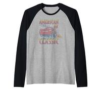 Disney Pixar Cars 4th of July McQueen American Classic Retro Raglan Baseball Tee